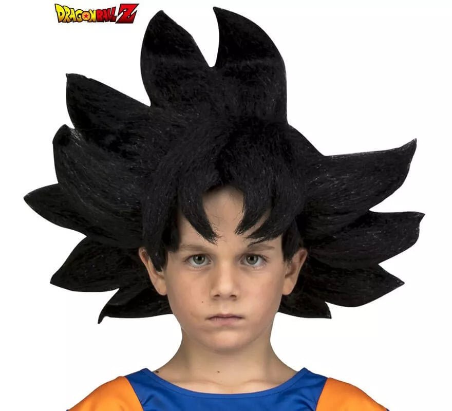 Translation missing: de.Peluca de Son Goku de Dragón Ball en caja para niño