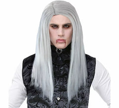 Weiße Vampirperücke