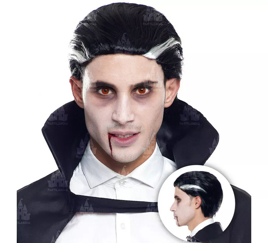 Peluca de Vampiro con mechones