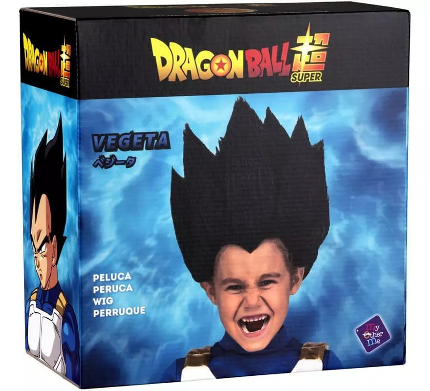 Translation missing: de.Peluca de Vegeta de Dragón Ball en caja para niño
