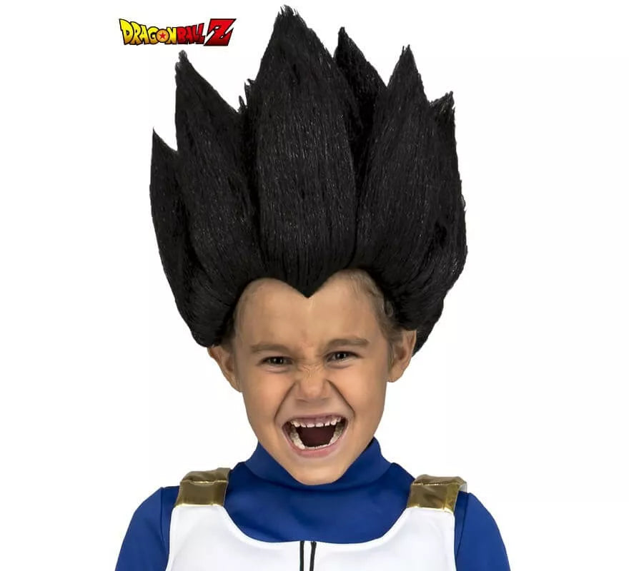 Translation missing: de.Peluca de Vegeta de Dragón Ball en caja para niño