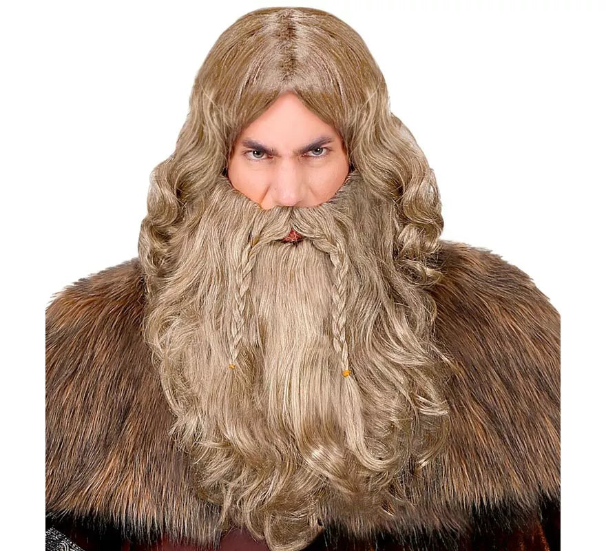 Translation missing: de.Peluca de Vikingo con barba y bigote adulto