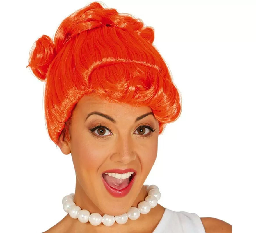 Peluca de Wilma naranja