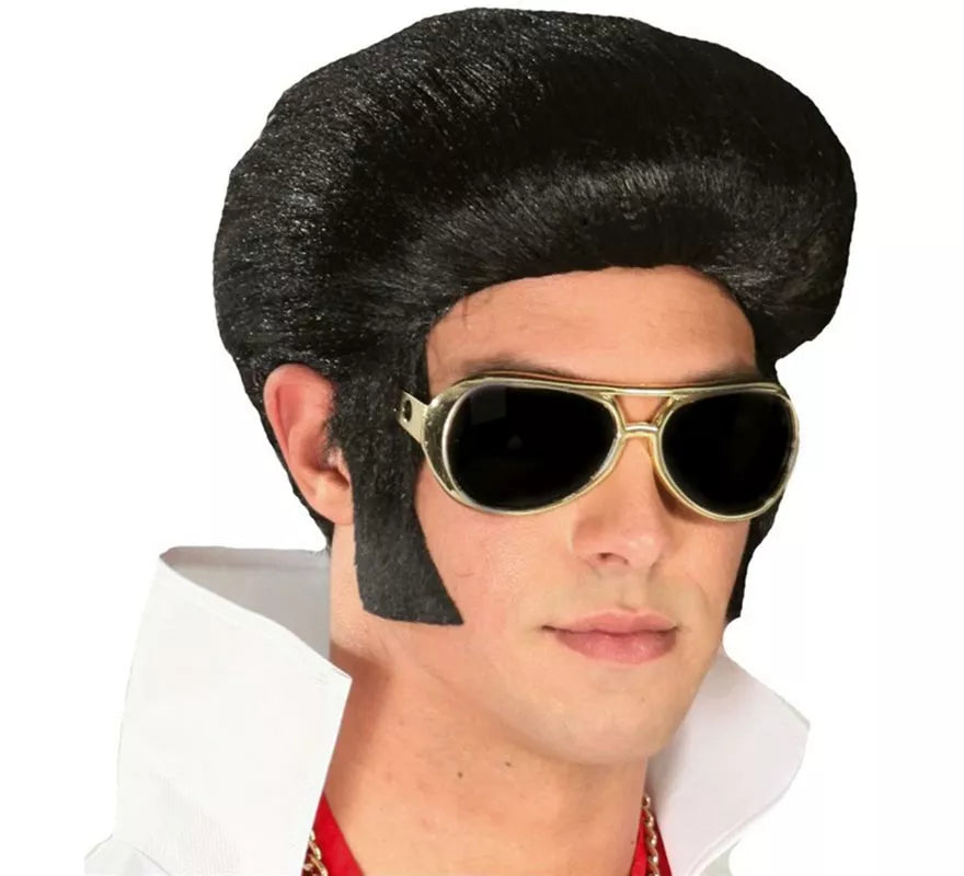 Translation missing: de.Peluca del Rey de Rock con tupé y patillas