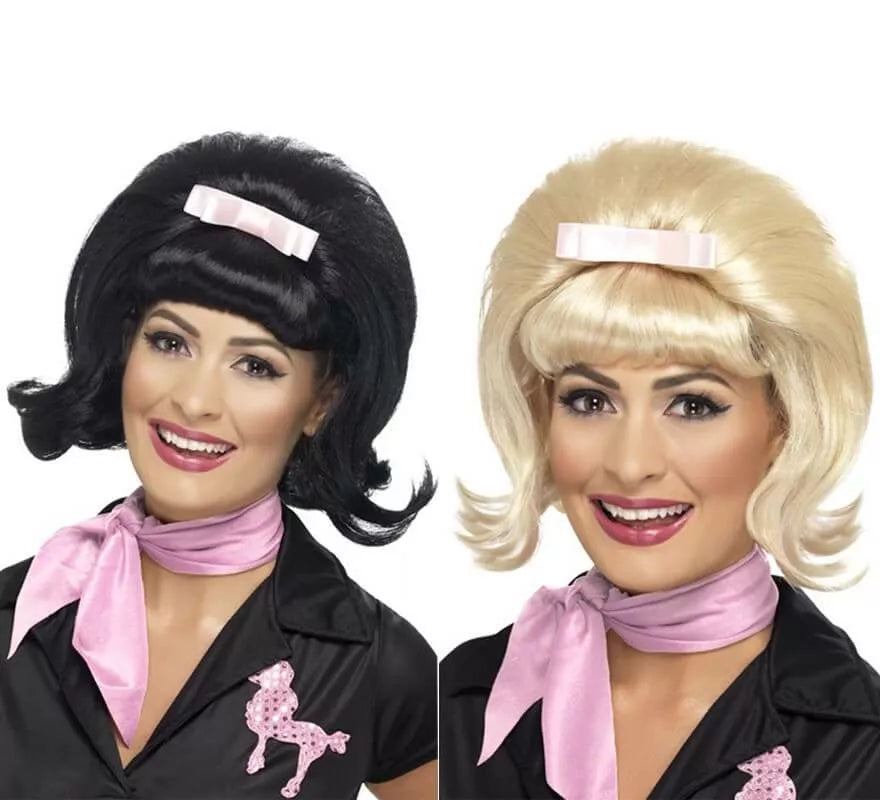 Translation missing: de.Peluca estilo Bob años 50 con Lazo para Mujer en varios colores