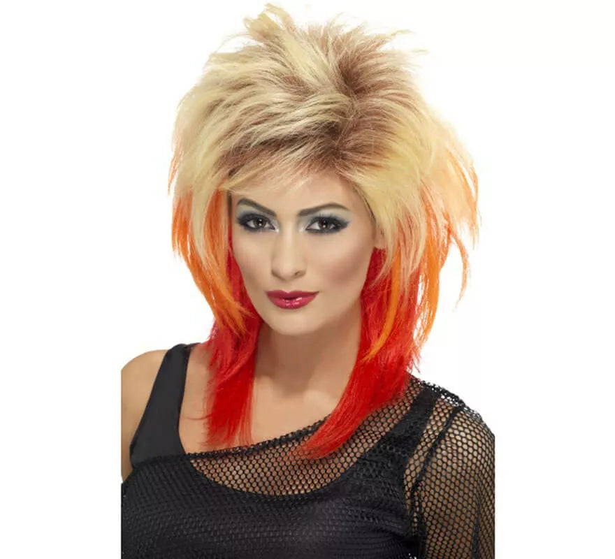 Translation missing: de.Peluca estilo Mullet Rubia degradado a Rojo