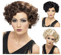 Peluca Flapper Corta Ondulada para Mujer en varios colores