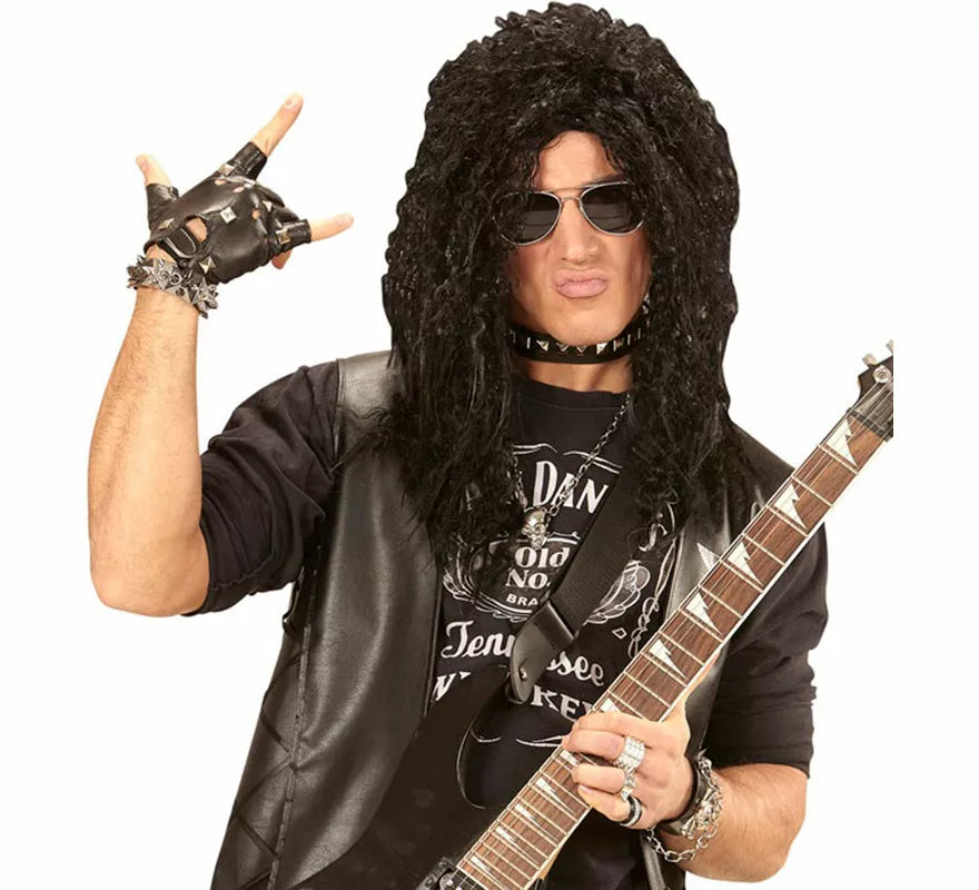 Translation missing: de.Peluca Hard Rock negra