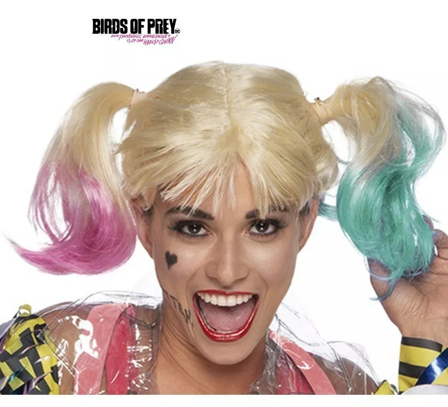 Translation missing: de.Peluca Harley Quinn Aves de Presa