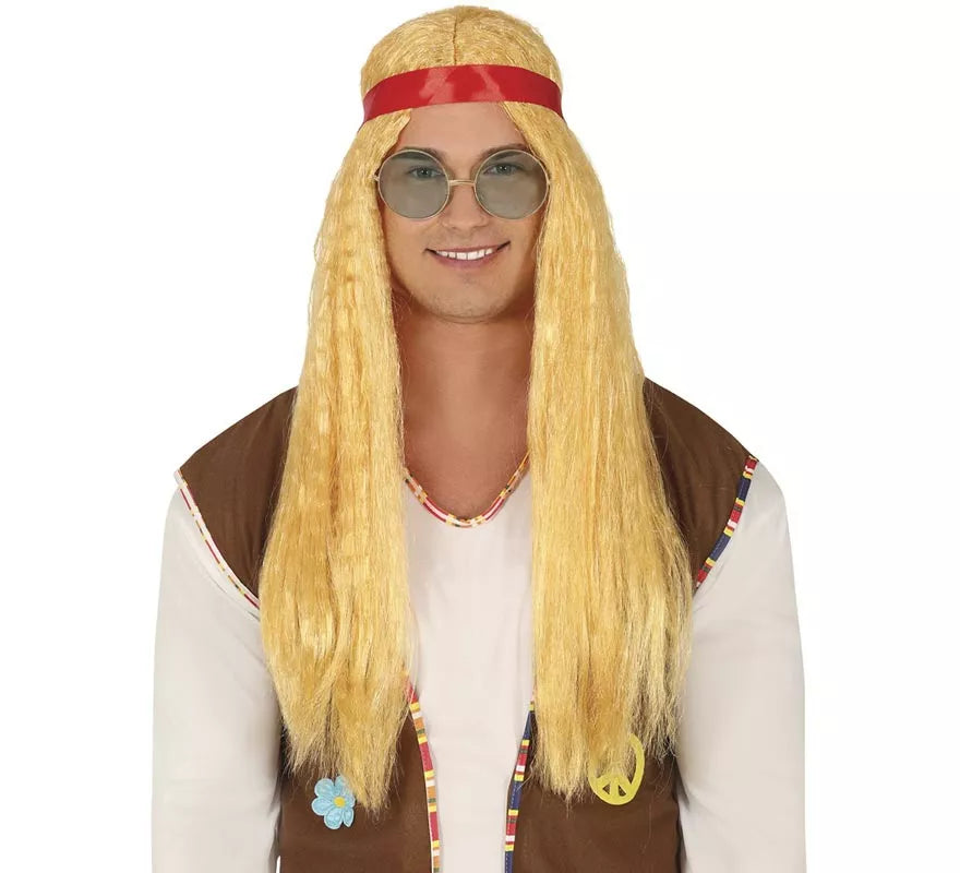 Translation missing: de.Peluca Hippie con Cinta roja