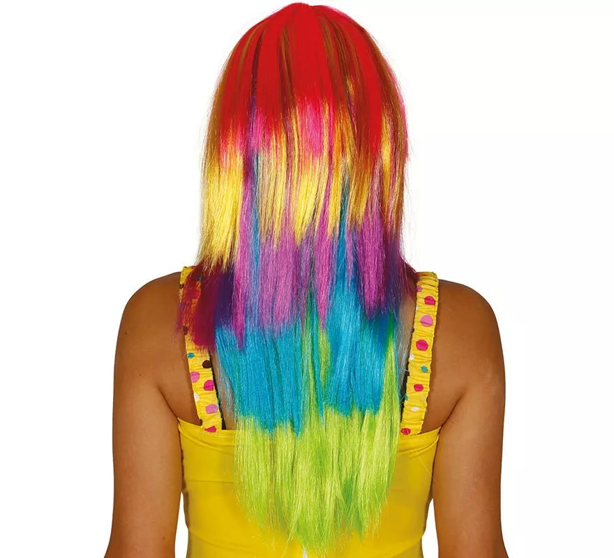 Translation missing: de.Peluca larga lisa multicolor