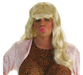 Peluca Lucy melena rubia con flequillo