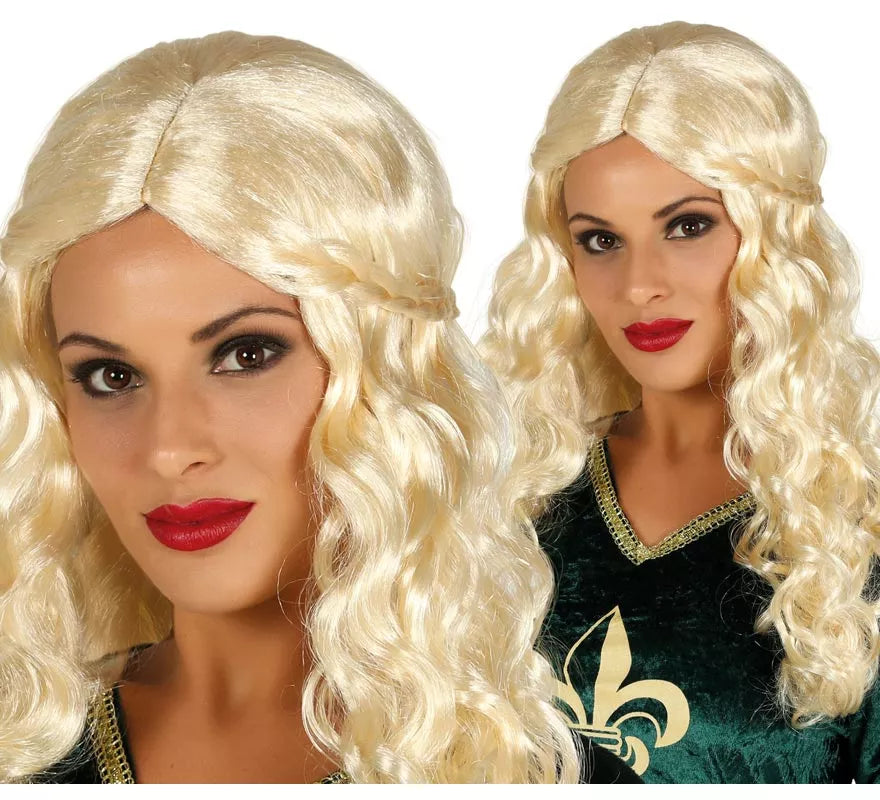 Translation missing: de.Peluca Medieval Rubia con Trenzas