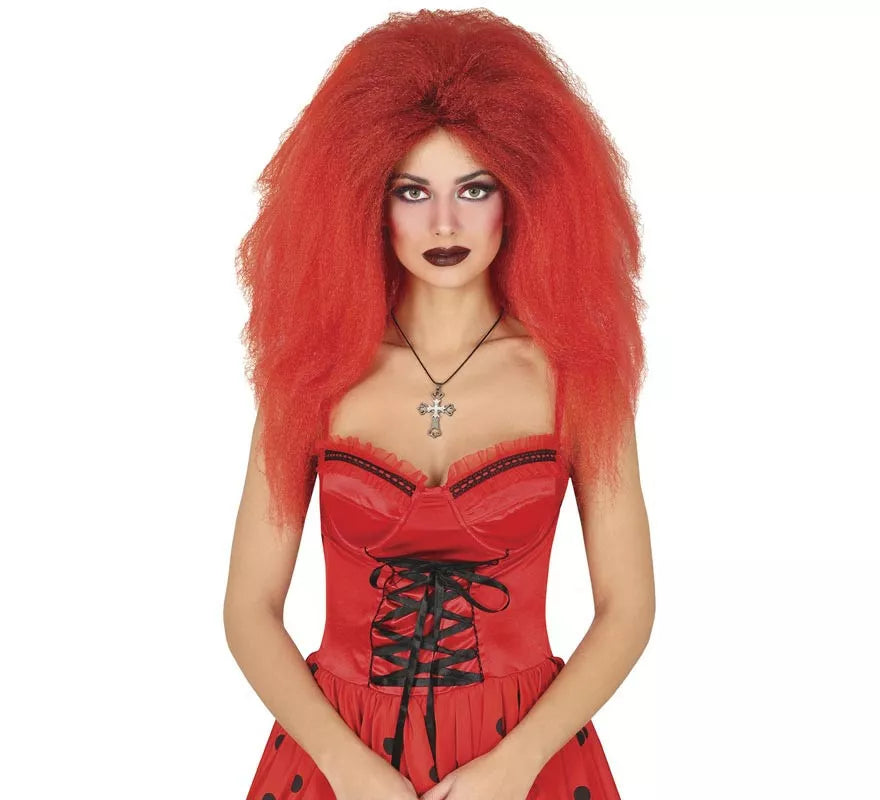 Translation missing: de.Peluca Melena Diablesa roja para mujer