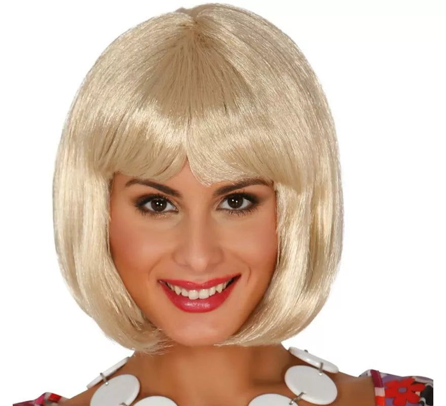 Peluca melena rubia