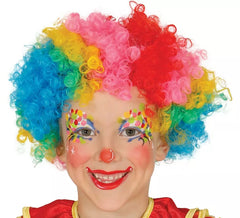 Mehrfarbige Kinderclownperücke