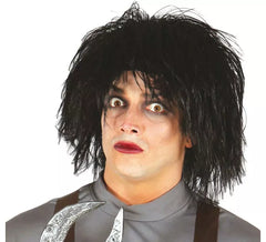 Eduardo Perücke schwarz mit den Scherenhänden für Halloween