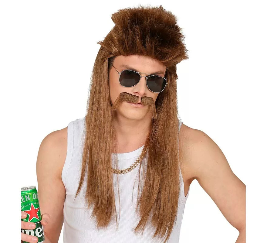 Translation missing: de.Peluca Redneck con bigotes adulto