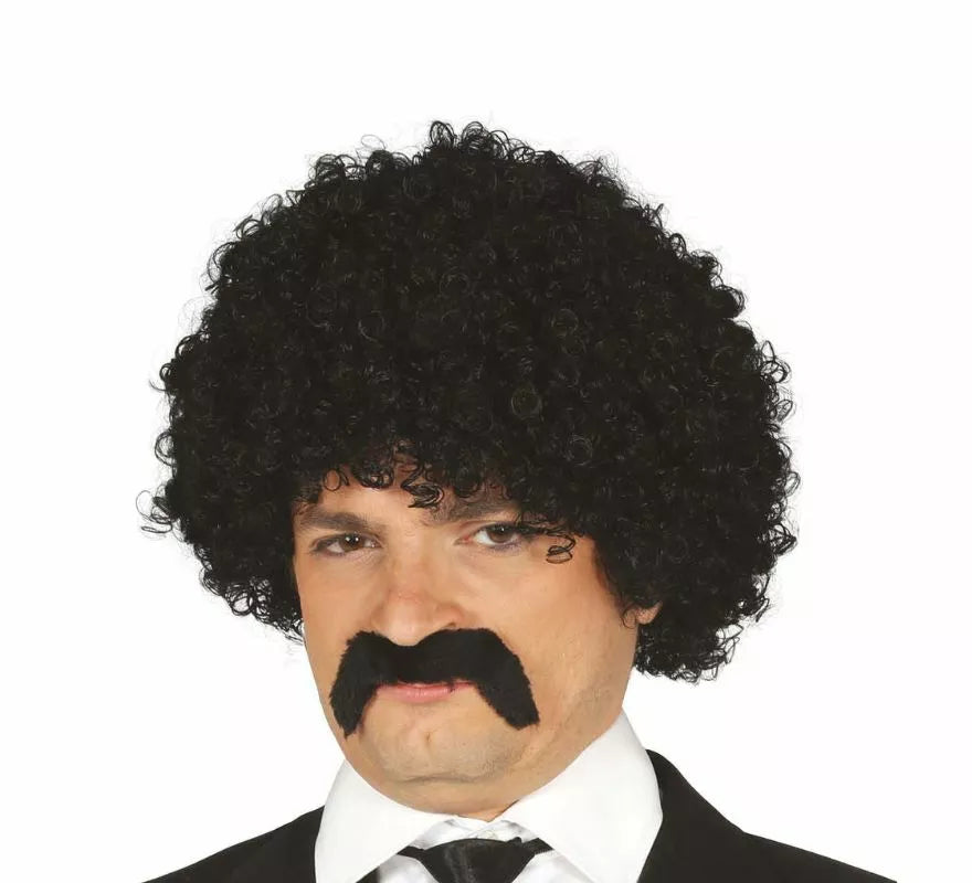 Translation missing: de.Peluca Rizada con Bigote en varios colores