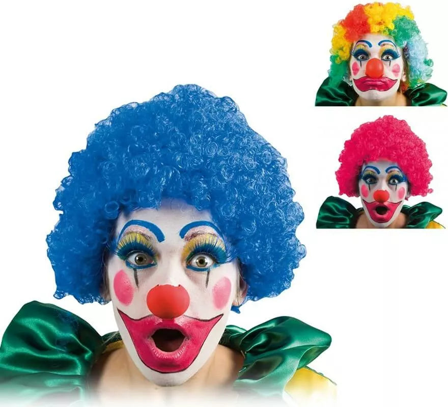 Translation missing: de.Peluca Rizada de Payaso en varios colores