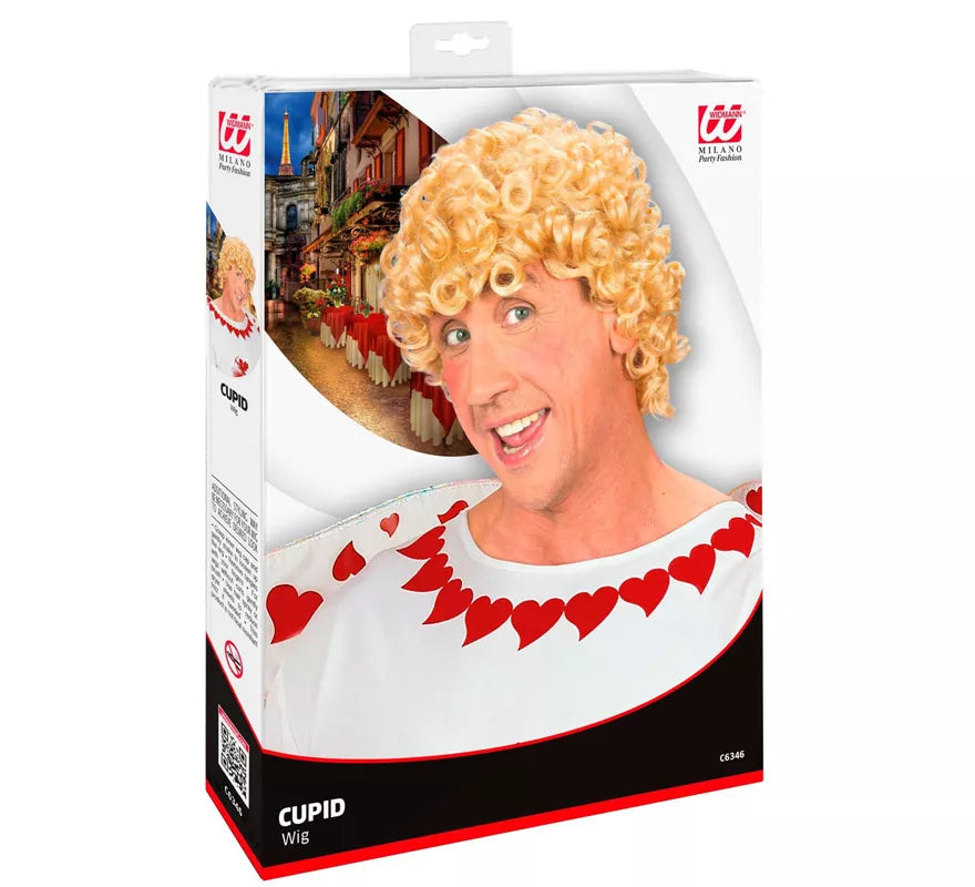 Translation missing: de.Peluca Rubia con Rizos de Ángel Cupido