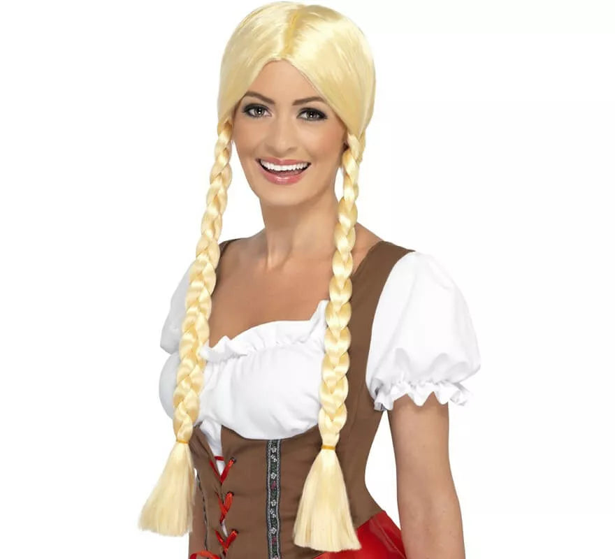 Translation missing: de.Peluca Rubia con trenzas de Bávara