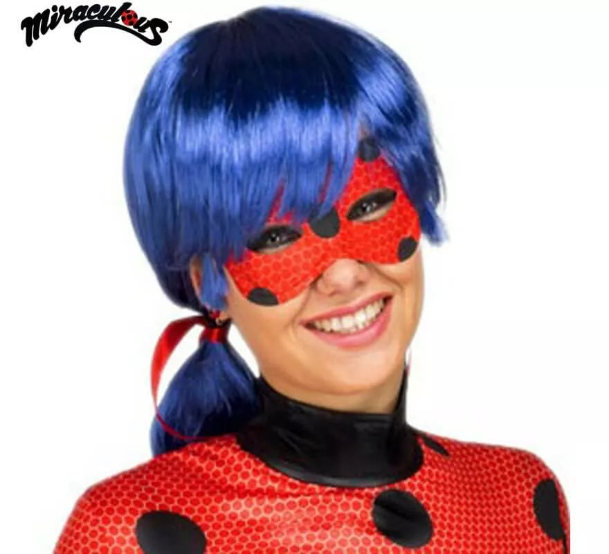 Translation missing: de.Peluca y Antifaz de Ladybug en caja para mujer