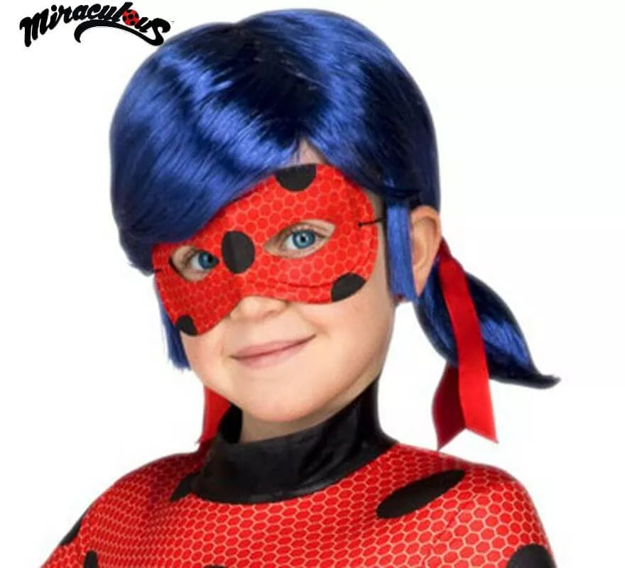 Translation missing: de.Peluca y Antifaz de Ladybug en caja para niña