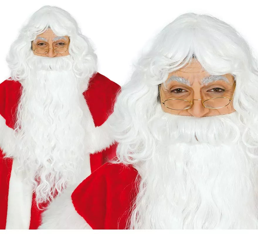 Translation missing: de.Peluca y barba de Papa Noel extra