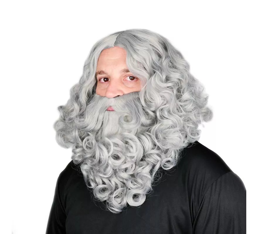 Translation missing: de.Peluca de Rey Mago con Barba gris mate
