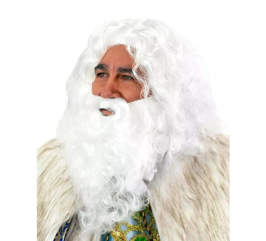 Translation missing: de.Peluca y barba de Rey Mago Melchor Deluxe