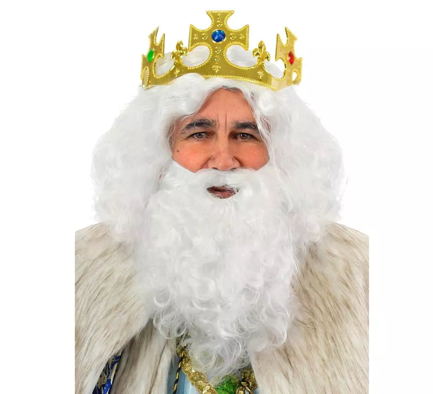 Translation missing: de.Peluca y barba de Rey Mago Melchor Deluxe