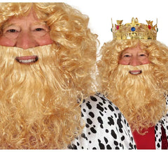 Perücke und Bart des blonden Königs