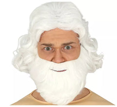 Große Perücke und Bart White Christmas