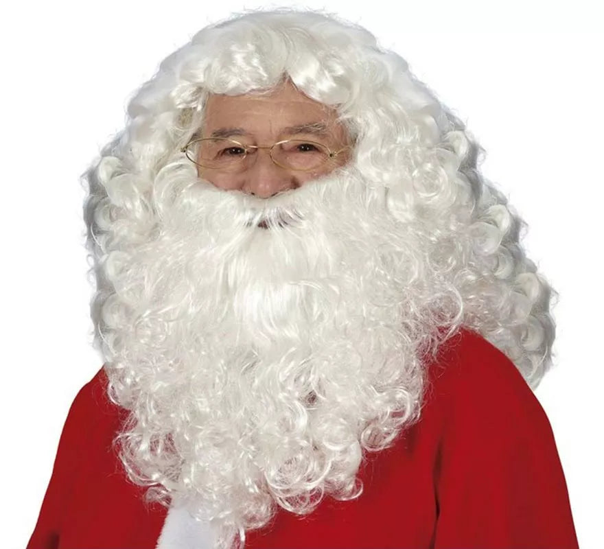 Translation missing: de.Peluca y Barba Noel blanca en caja