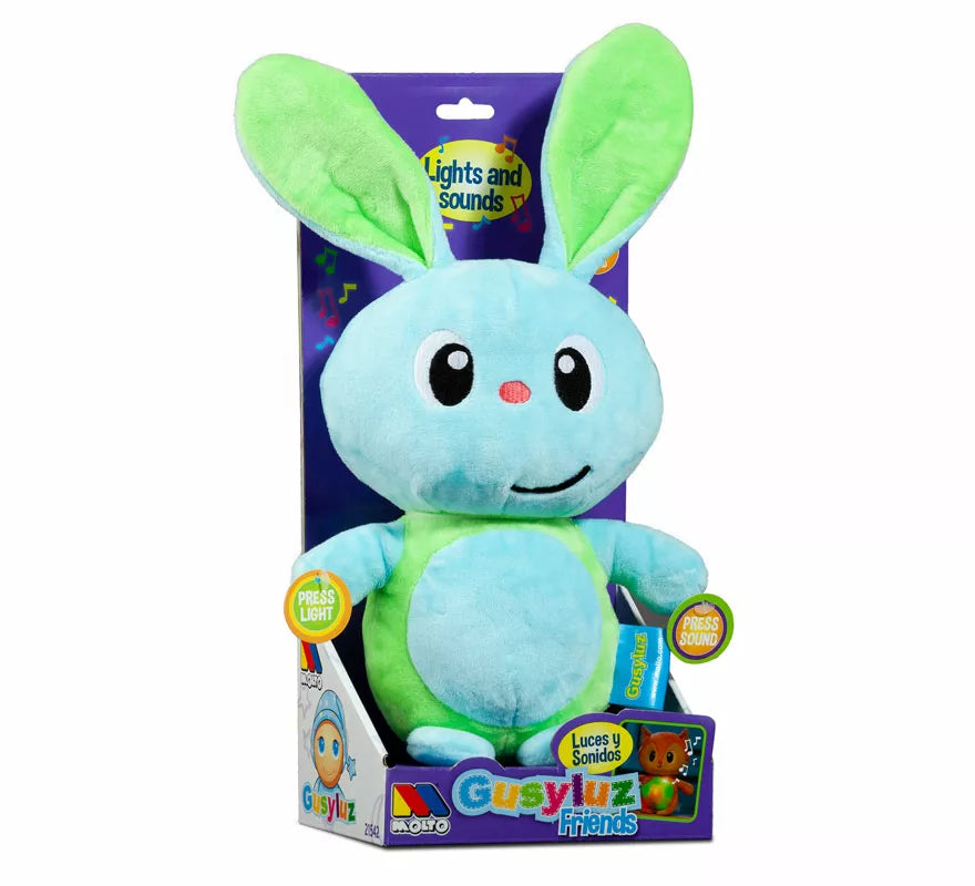 Translation missing: de.Peluche Conejito Gusy Luz Friends verde con Luces y Sonido