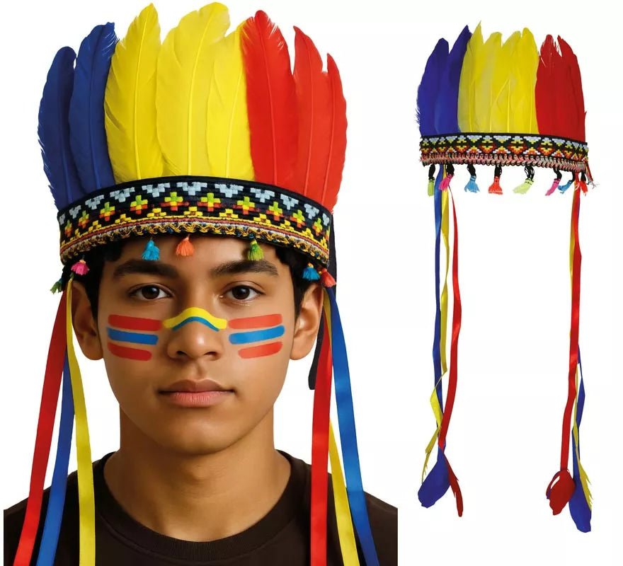 Translation missing: de.Penacho de Plumas multicolor