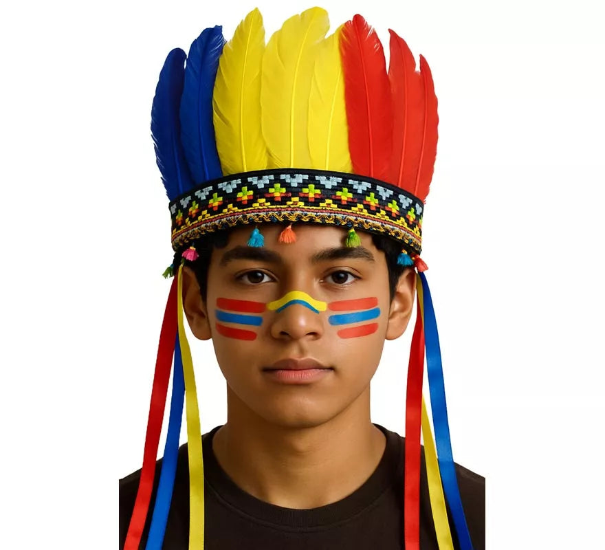 Penacho de Plumas multicolor