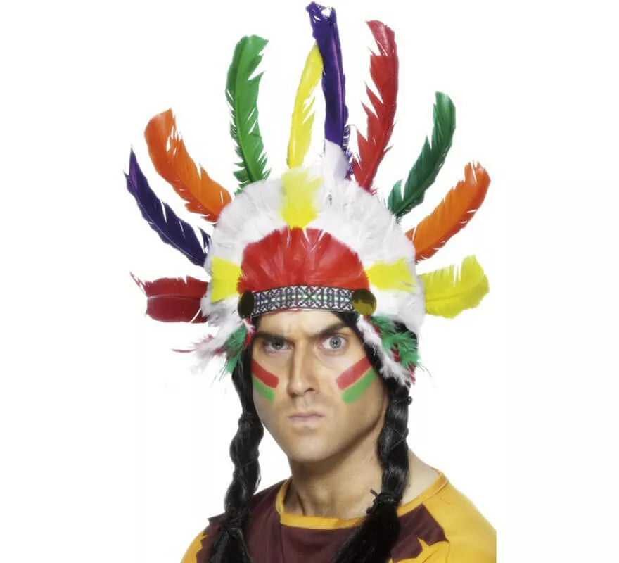 Penacho Indio Multicolor