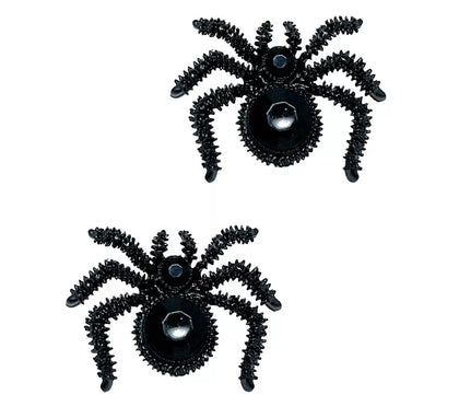 Pendientes Arañas negros de 2,5 cm