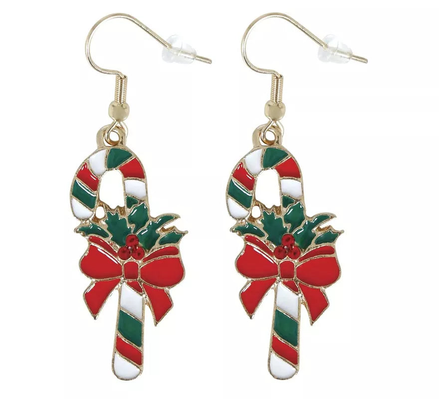 Pendientes Bastón de Navidad