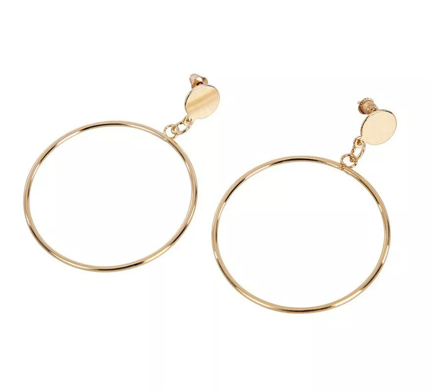 Translation missing: de.Pendientes de Aro dorado adulto de 5x7 cm