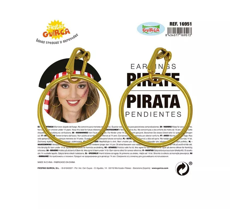 Translation missing: de.Pendientes de Aros Pirata