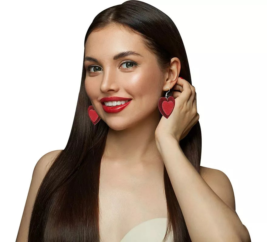 Pendientes de Corazones de 5 cm