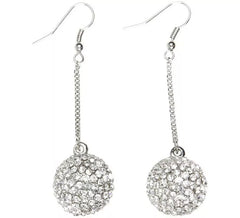 Strass Kugel Ohrringe