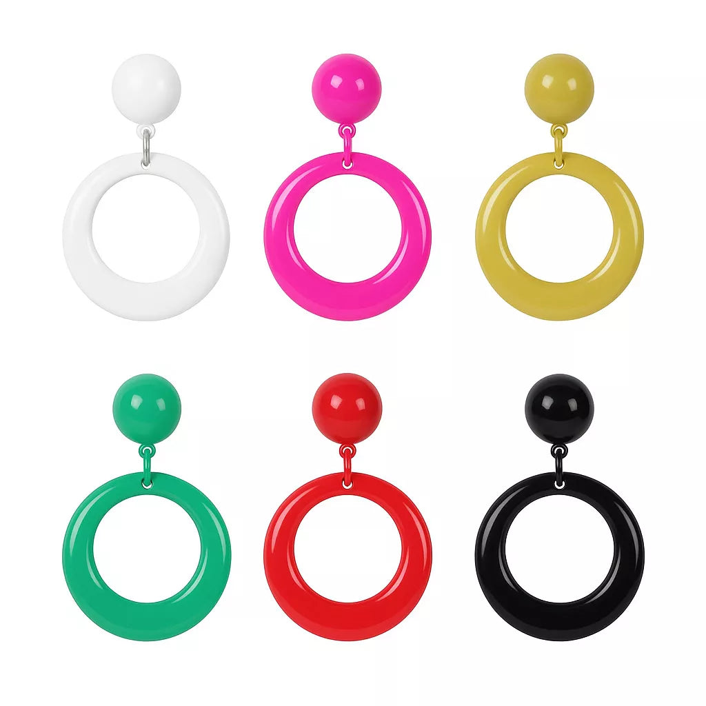 Translation missing: de.Pendientes de flamenca pequeños de 7,5 cm en varios colores