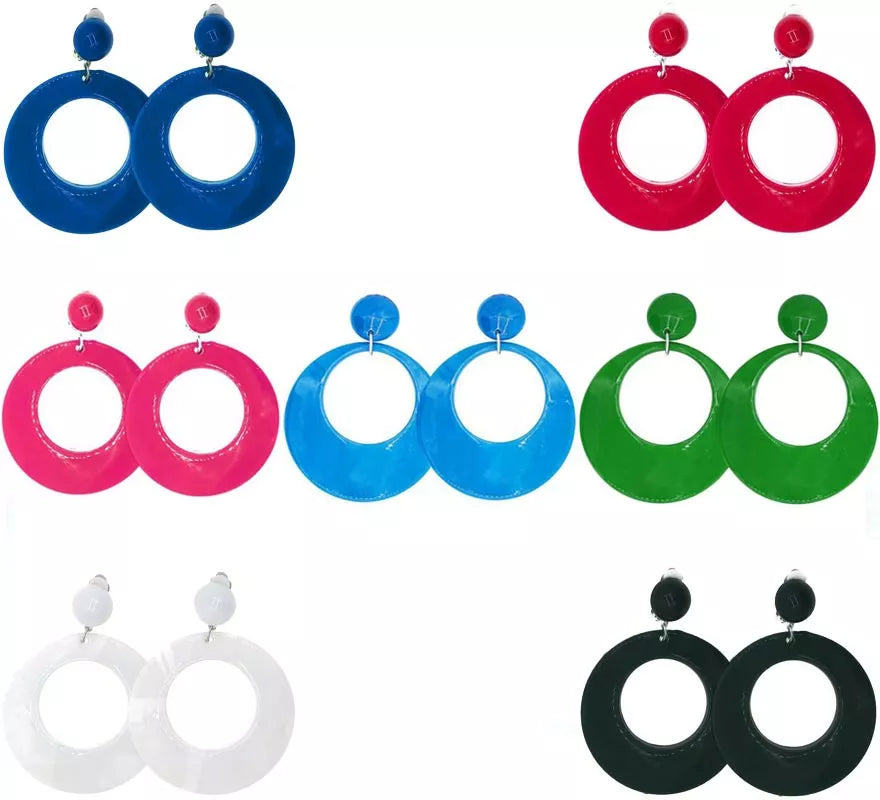 Translation missing: de.Pendientes de Flamenco Aro grande de 10 cm en varios colores