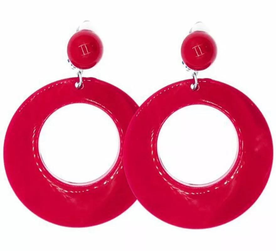 Pendientes de Flamenco Aro grande de 10 cm en varios colores