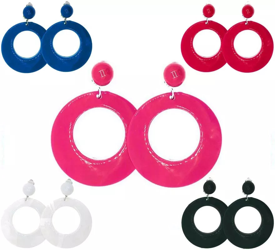 Translation missing: de.Pendientes de Flamenco Aro mediano de 6 cm en varios colores