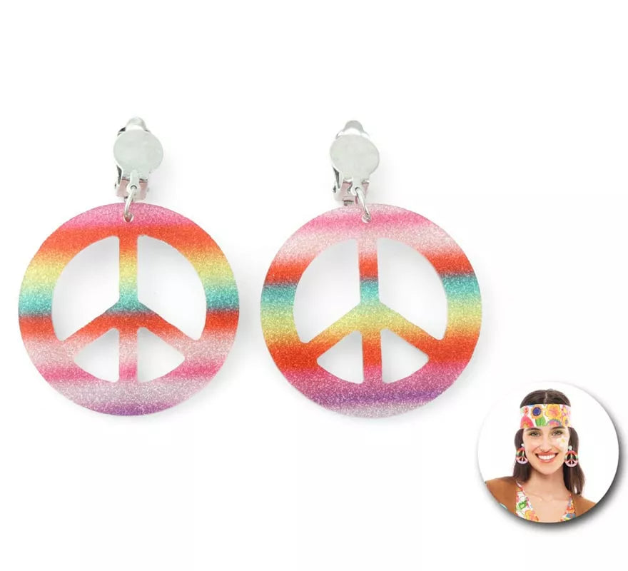 Translation missing: de.Pendientes de Hippie multicolor brillantes